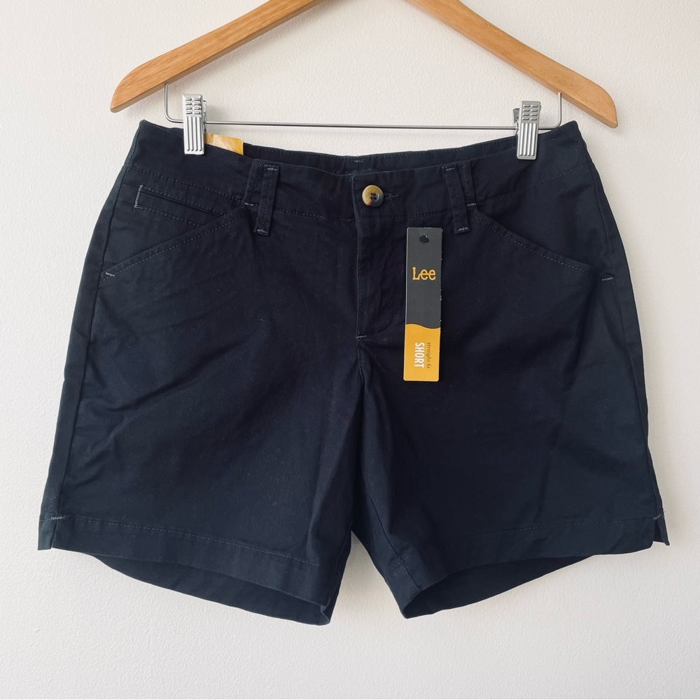 Lee Straight MidRise Fit Shorts Black Size 6